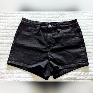 Wild Fable Black High Waist Denim Shorts